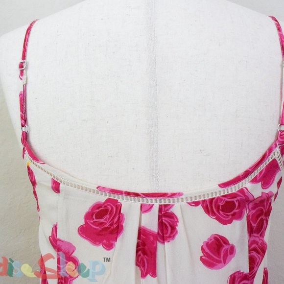 *Moulinette Souers* Anthropologie Silk Rose Dress, size 0 - Picture 5 of 11